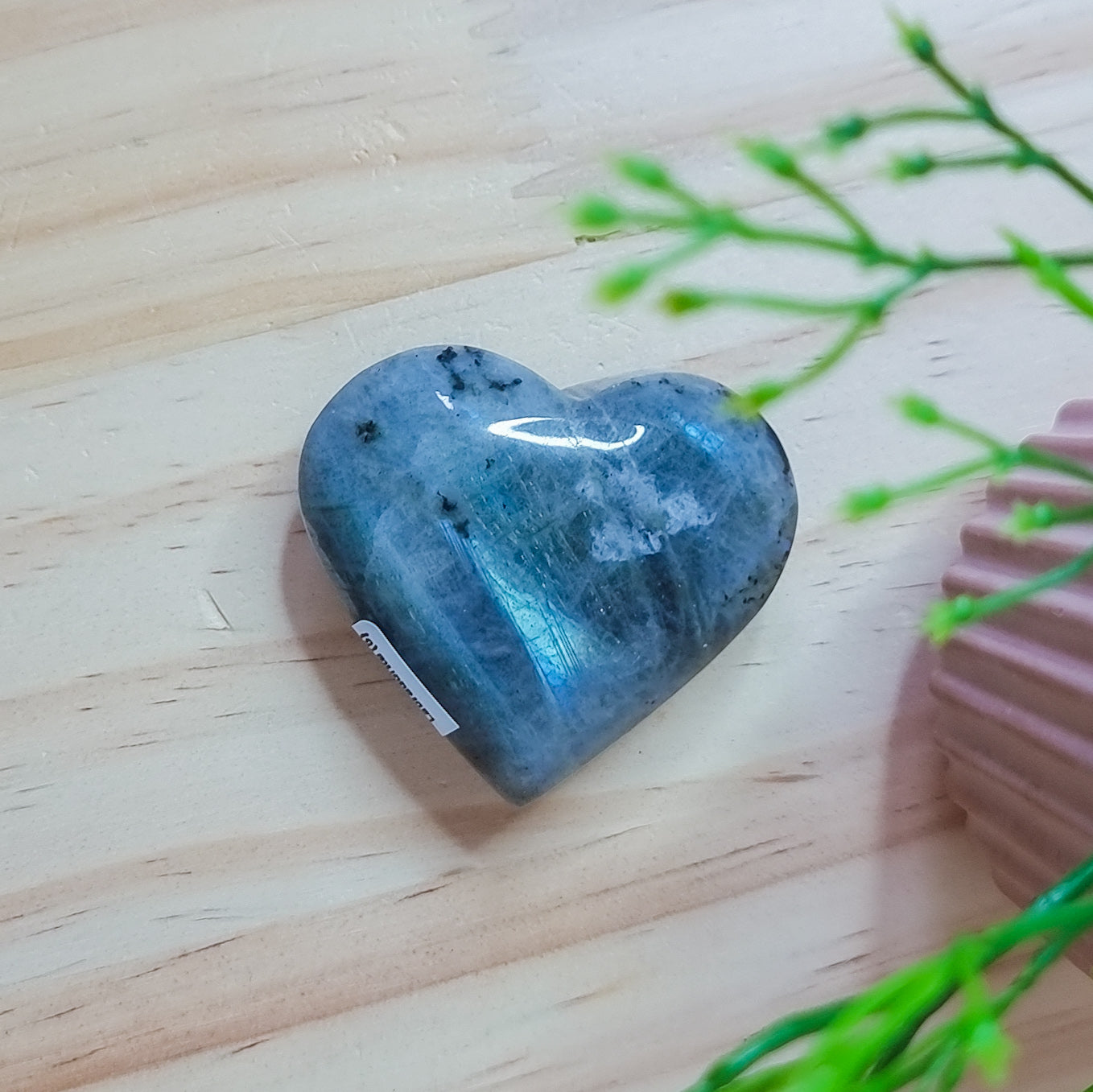 Labradorite Heart