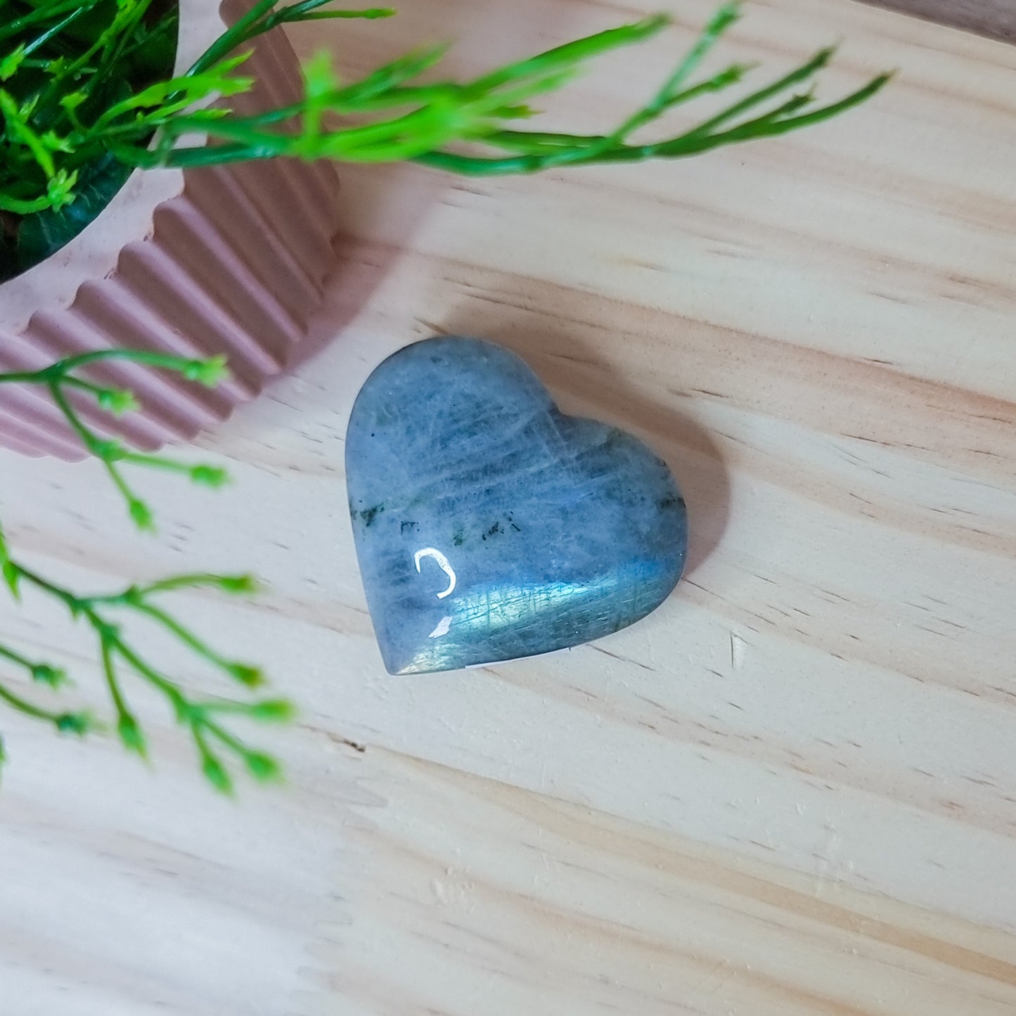 Labradorite Heart