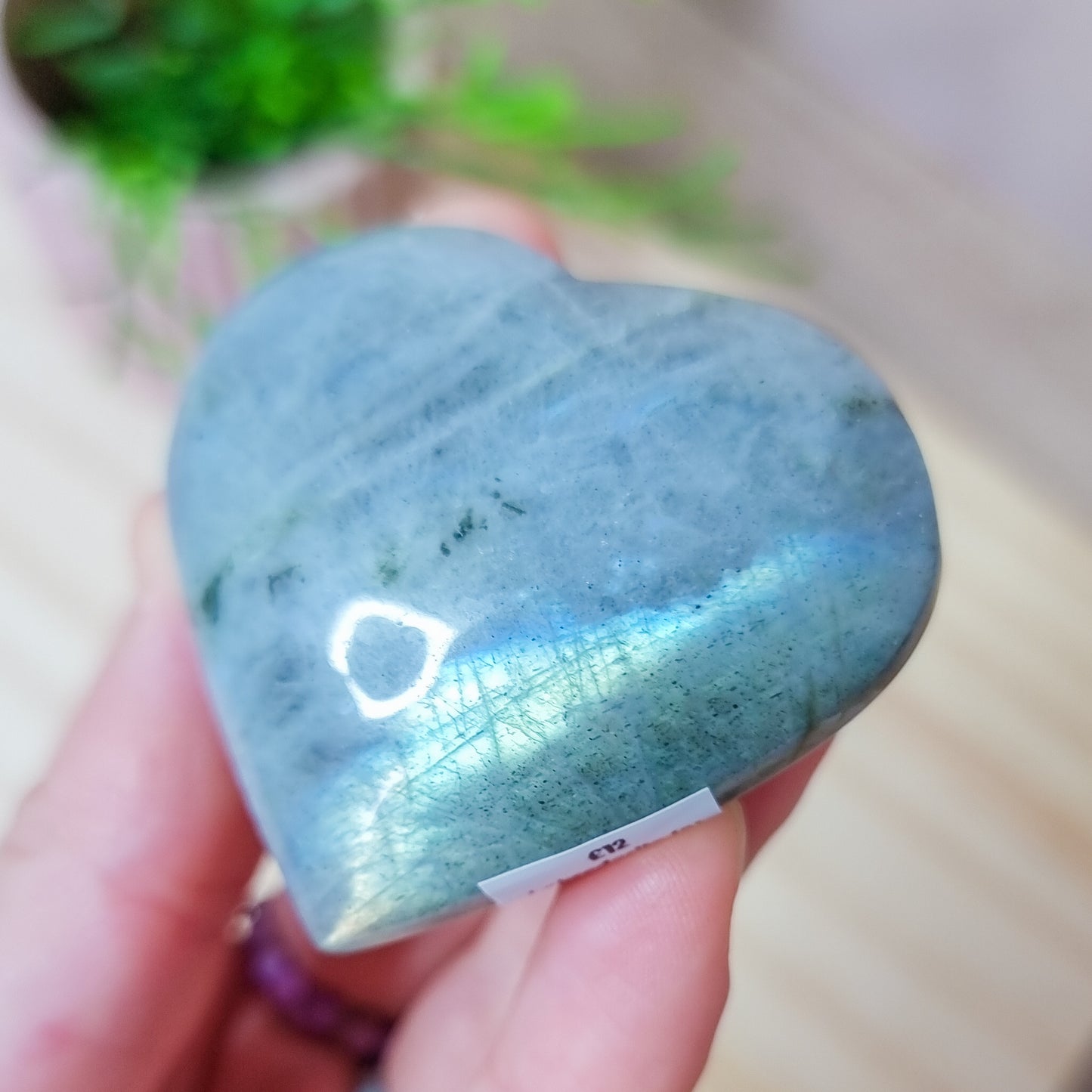 Labradorite Heart