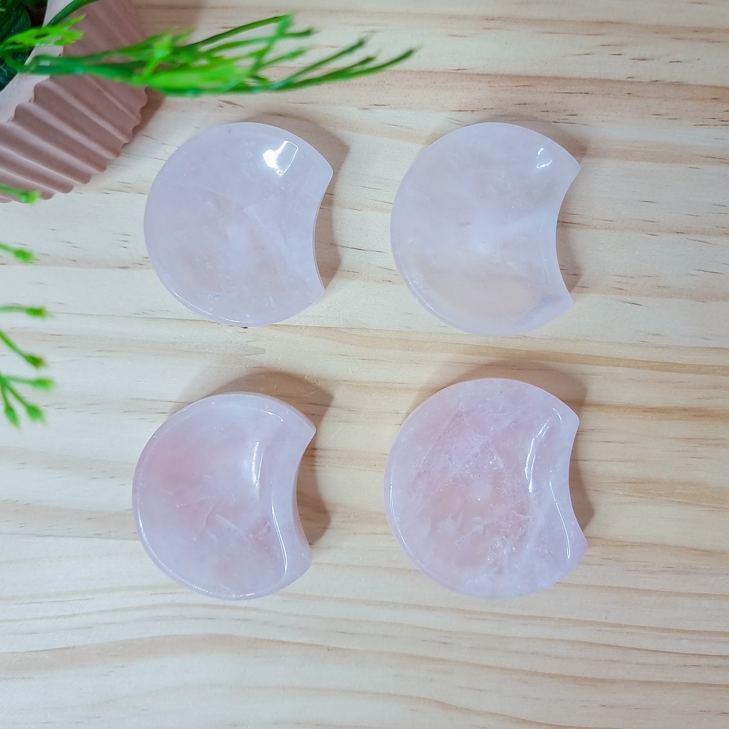 Rose Quartz Moon Bowl