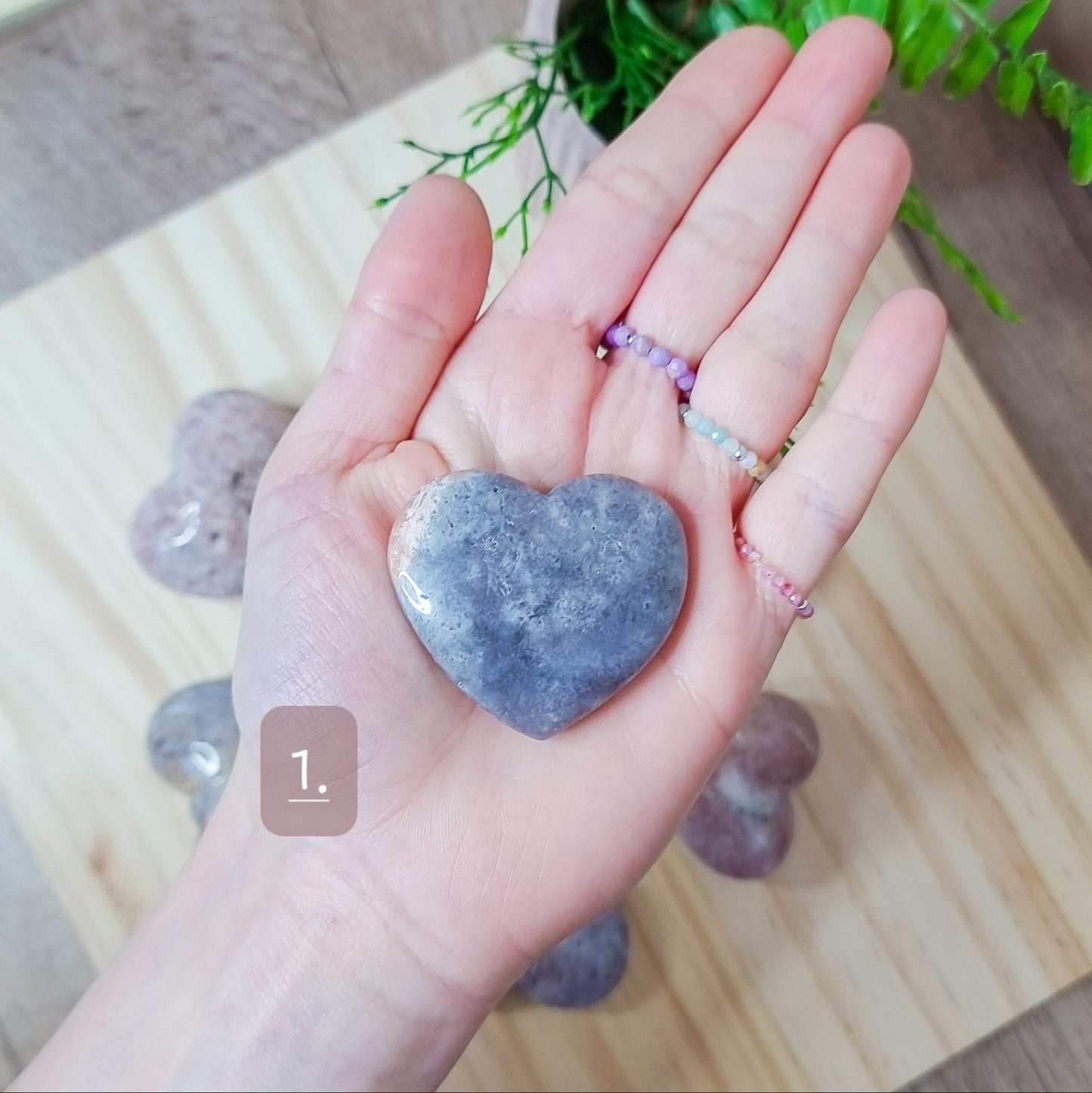 Pink Amethyst Hearts