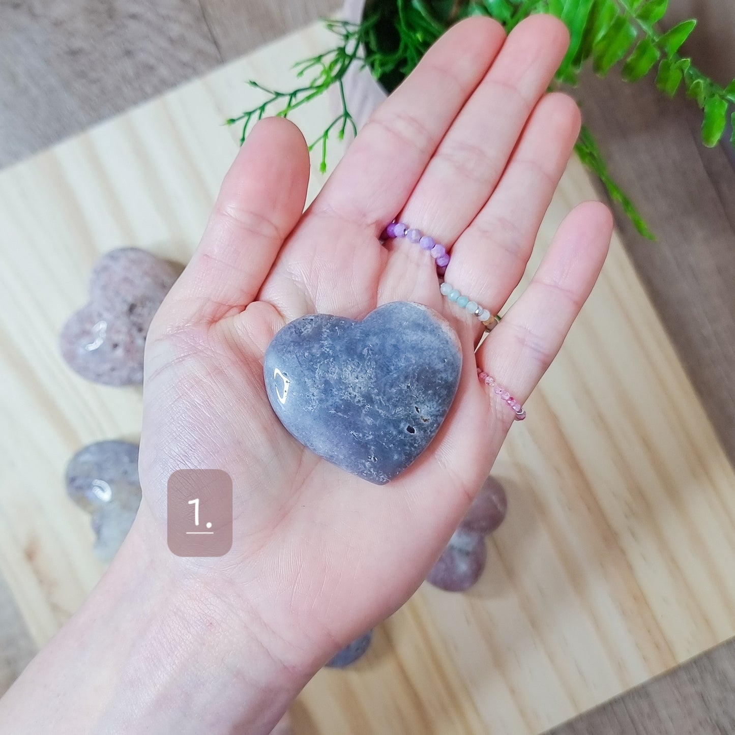 Pink Amethyst Hearts
