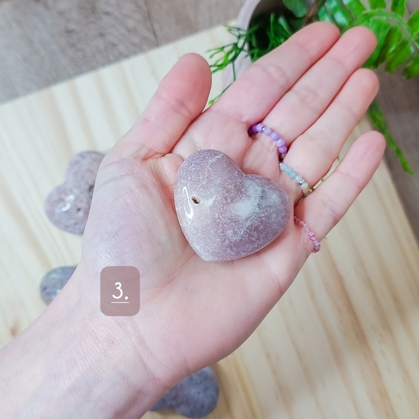 Pink Amethyst Hearts