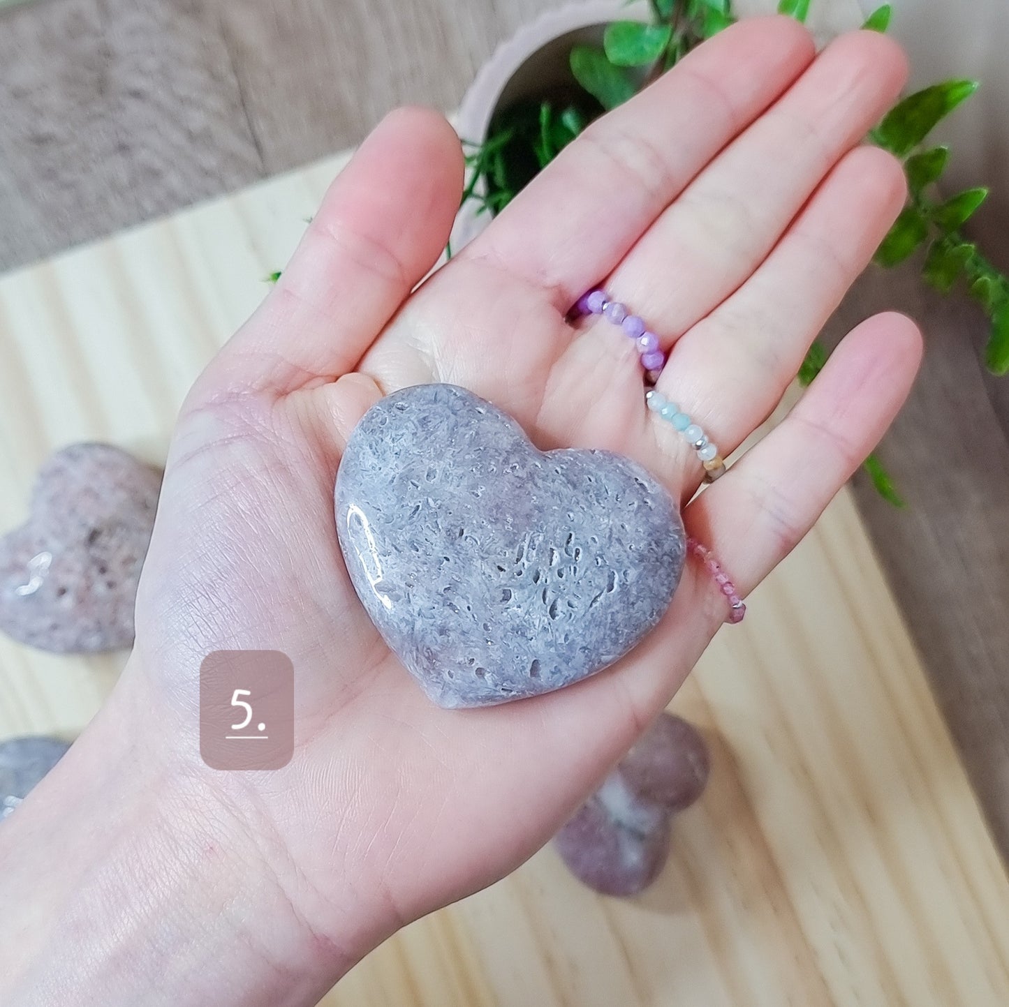 Pink Amethyst Hearts