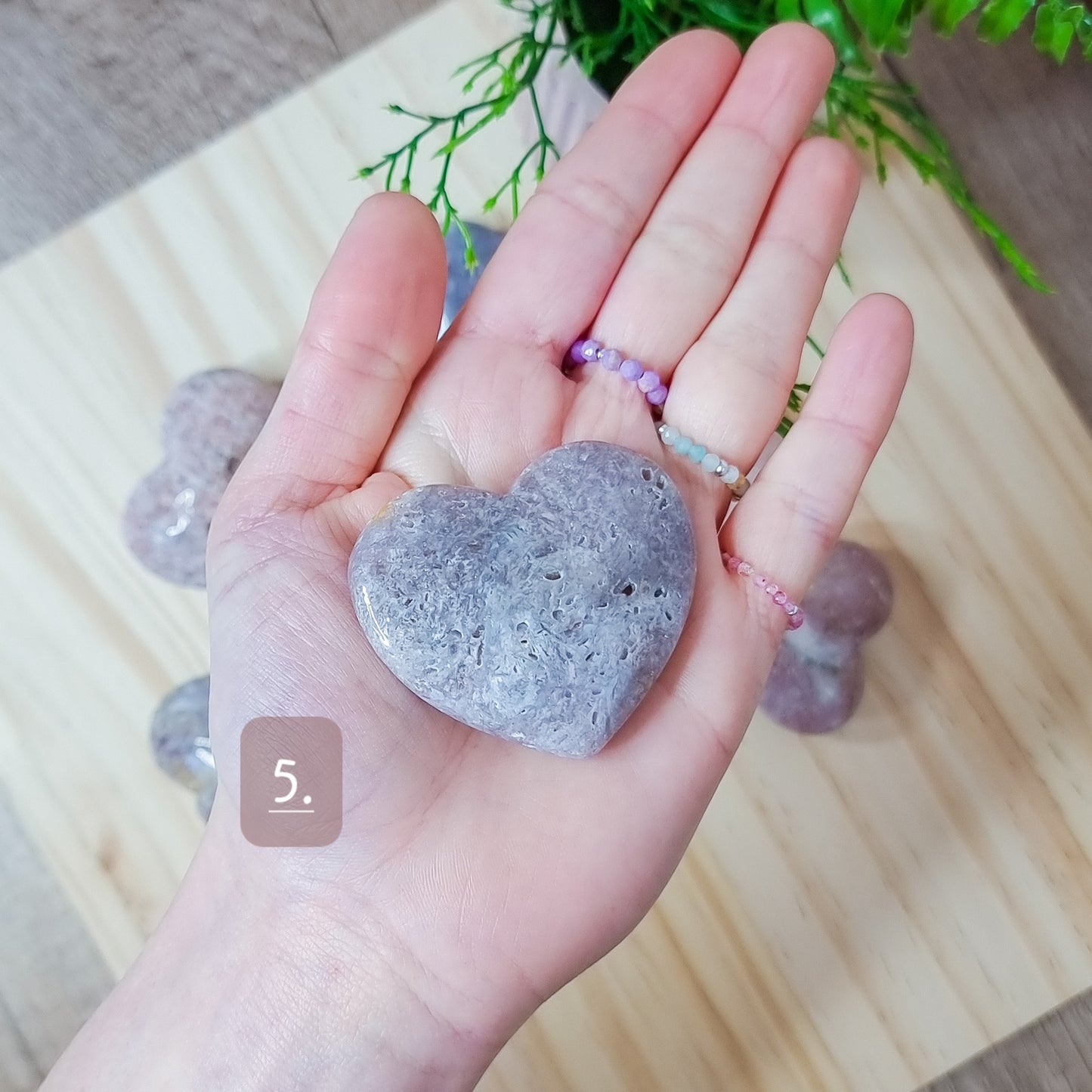 Pink Amethyst Hearts