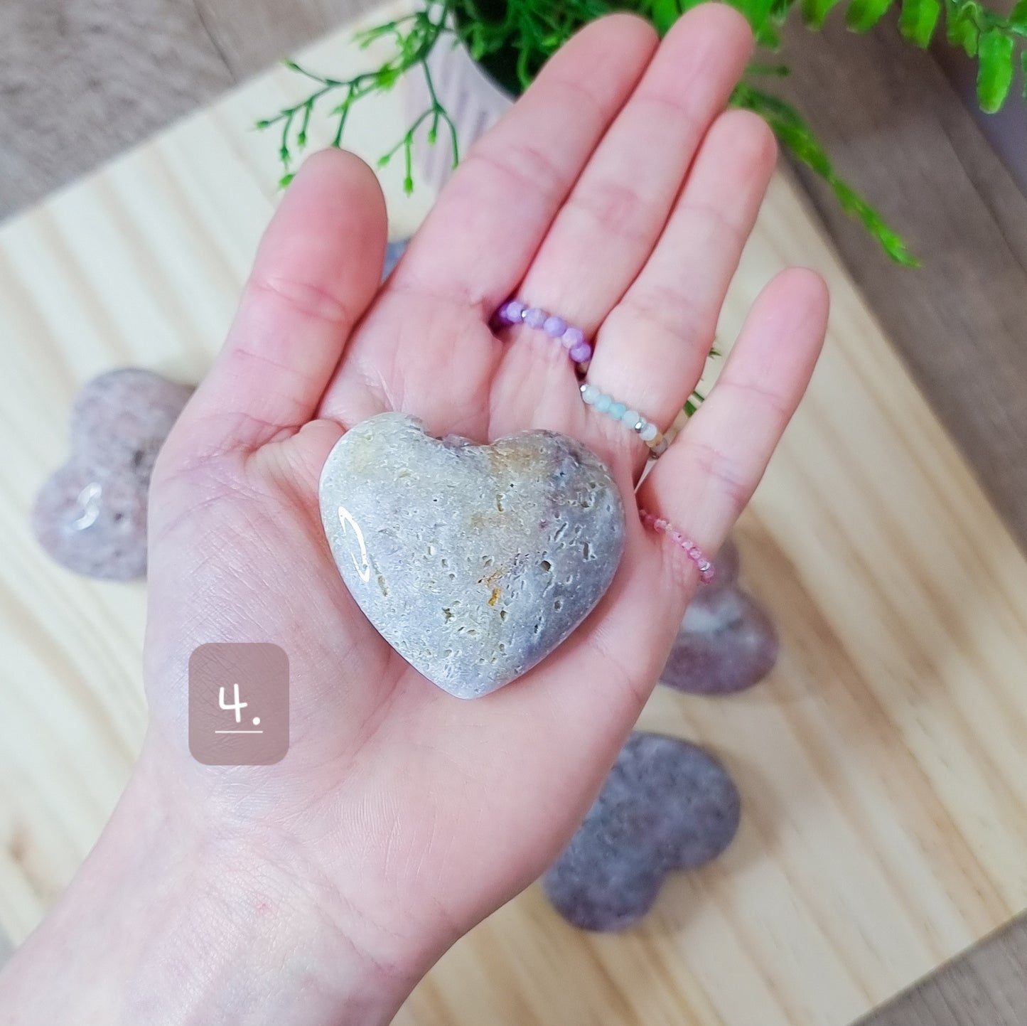 Pink Amethyst Hearts