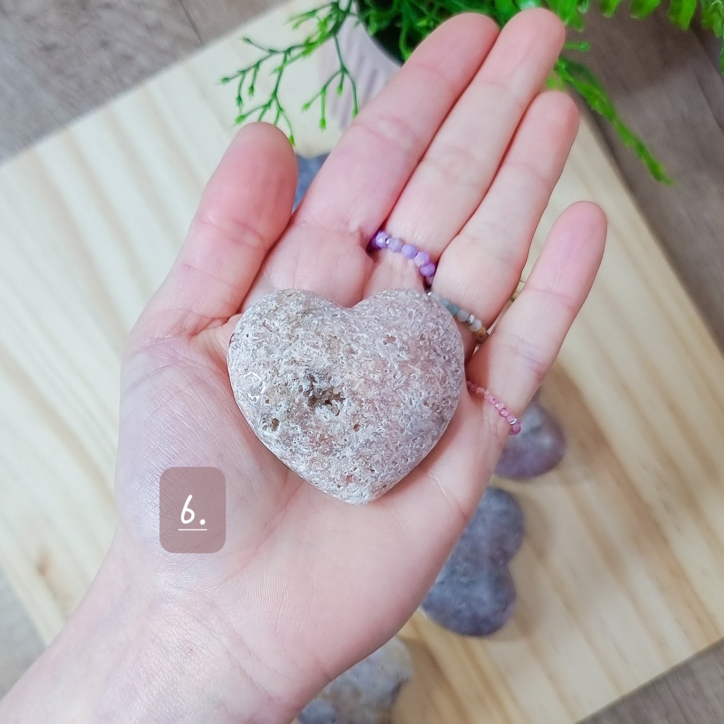 Pink Amethyst Hearts