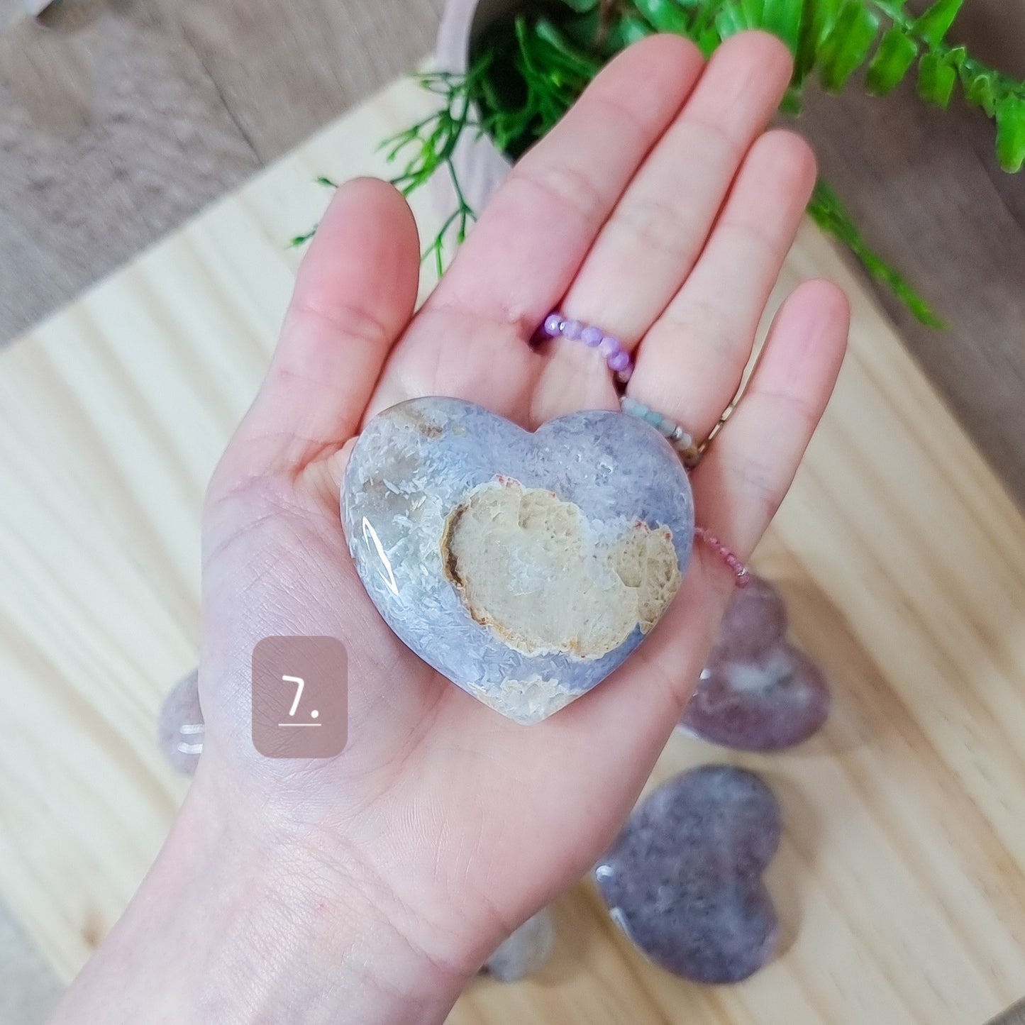 Pink Amethyst Hearts