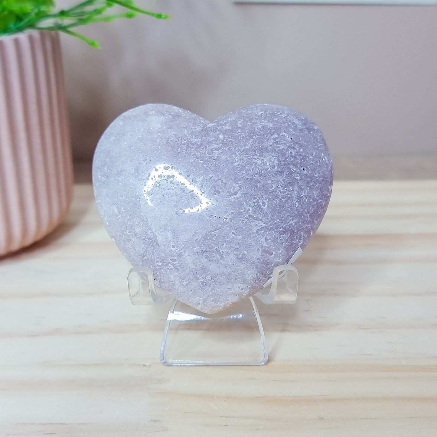 Pink Amethyst Heart