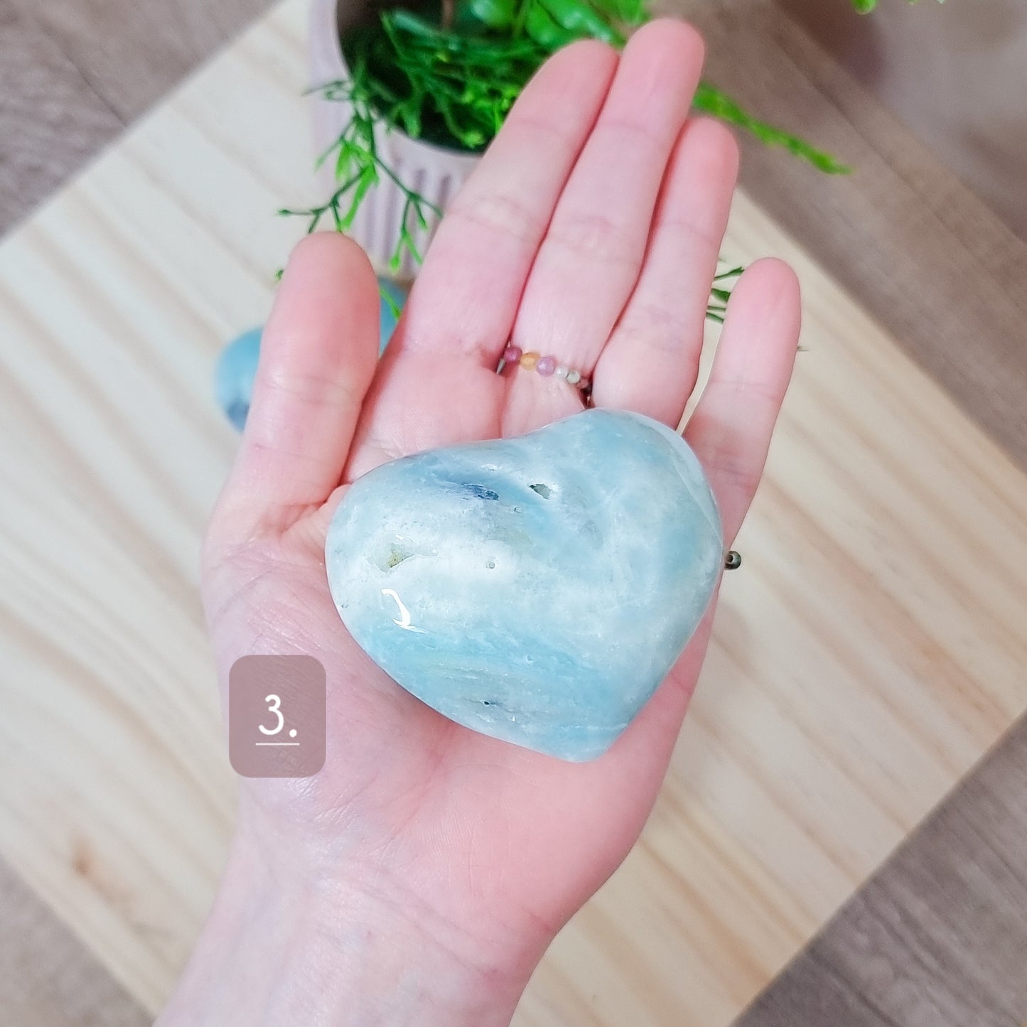 Calcite Heart Carving