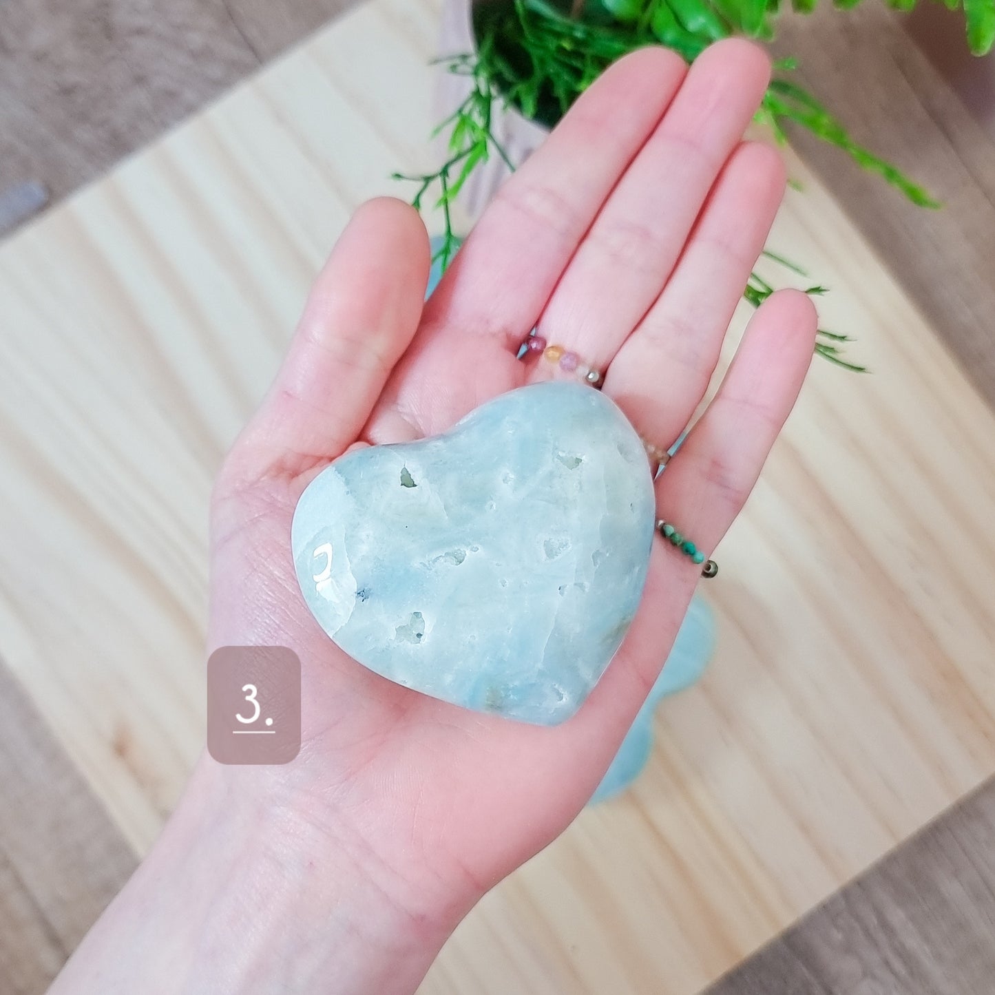 Calcite Heart Carving