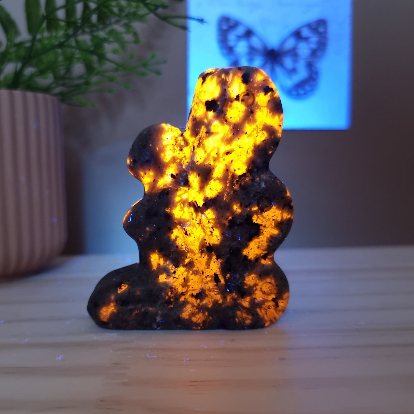 Foyalite with Fluorescent Sodalite Fairy