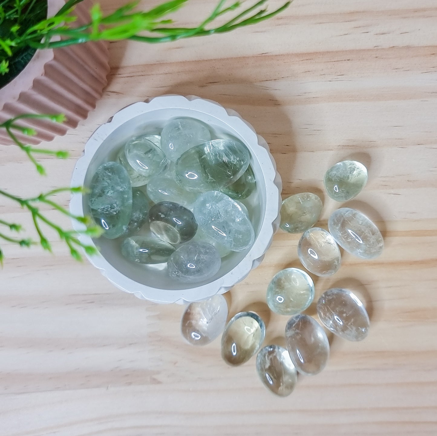Prasiolite Tumbled Stones