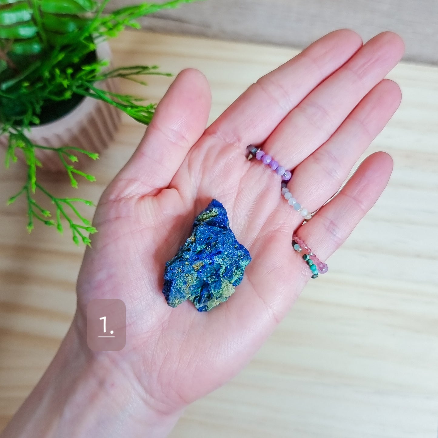 Azurite with Malachite Specimen
