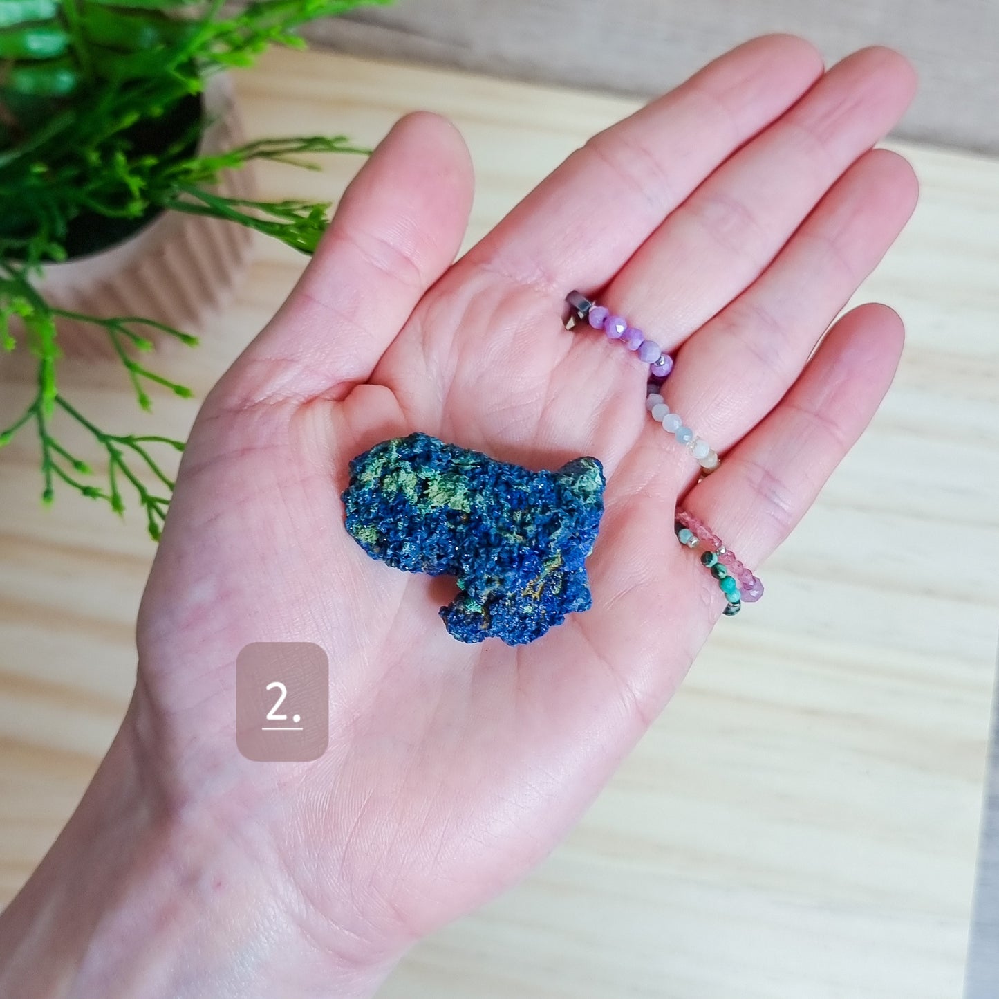 Azurite with Malachite Specimen