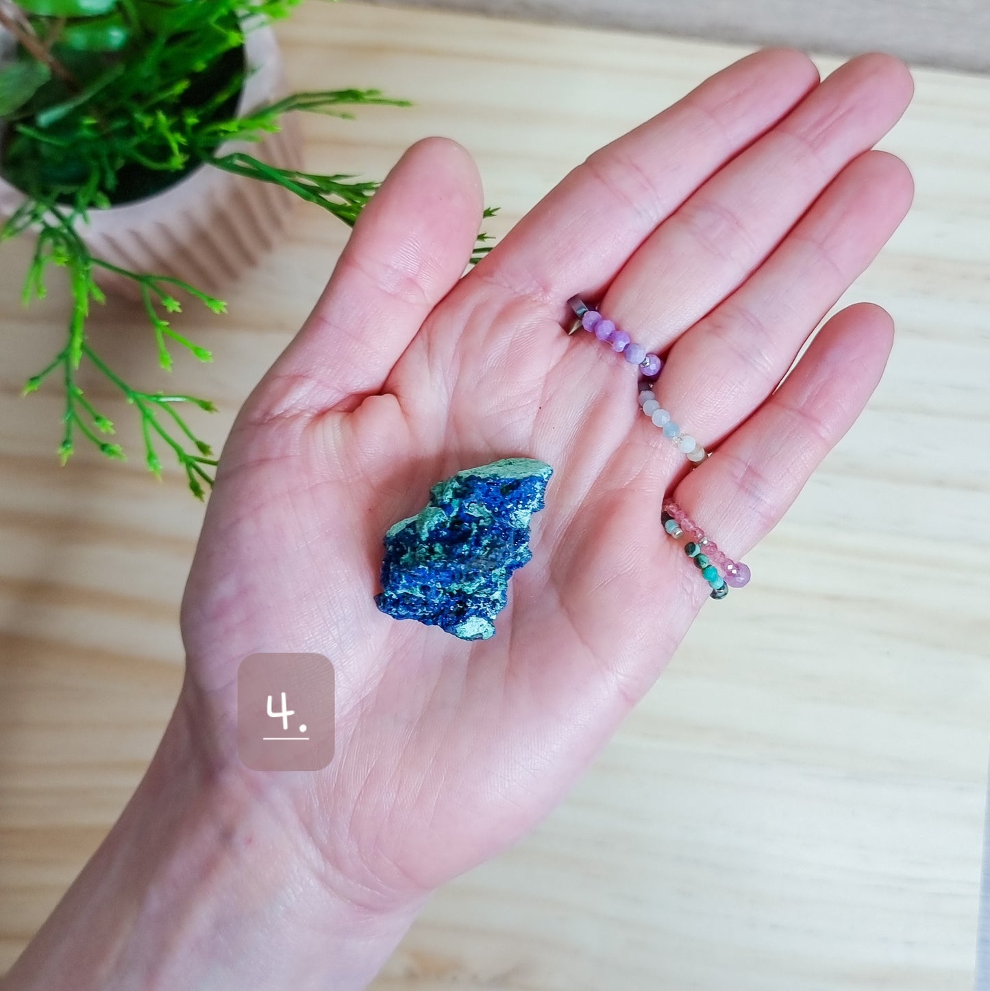 Azurite with Malachite Specimen