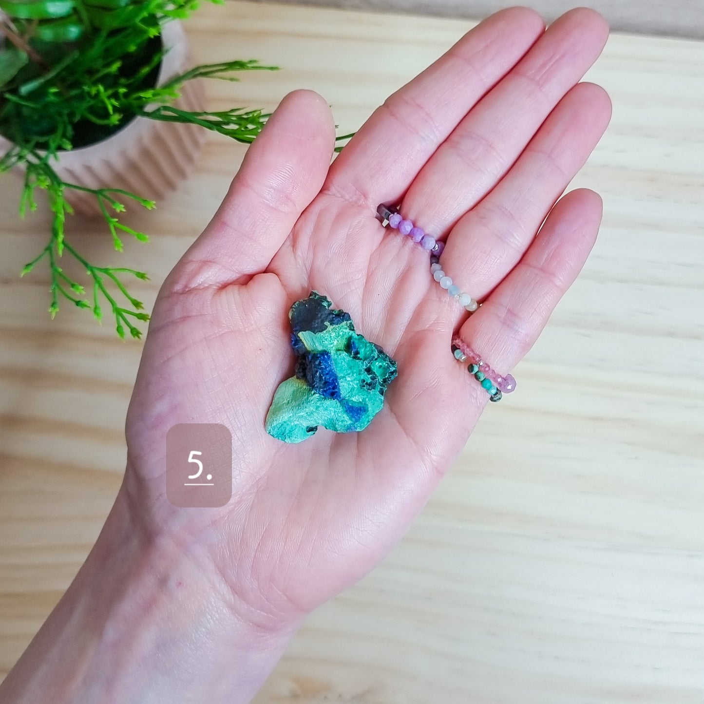 Azurite with Malachite Specimen